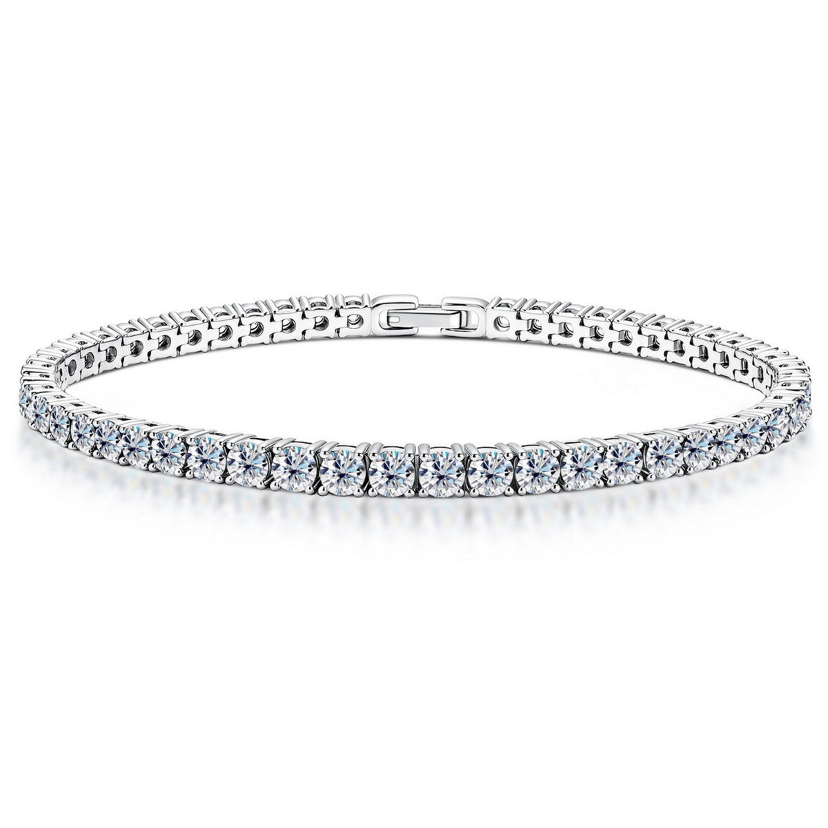 Classic Lab-Grown Diamond Tennis Bracelet in 925 Sterling Silver