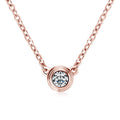 Classic D Color VVS1 Moissanite Solitaire Pendant Necklace