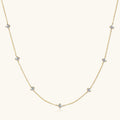 D Color VVS1 Seven Stars Moissanite Pendant Necklace