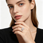 1–10 Carat Round D Color VVS1 Moissanite Ring