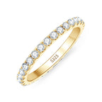 Elegant D Color VVS1 Moissanite Eternity Band Ring