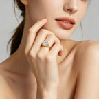 2.0 Carat D Color VVS1 Round Moissanite Bezel Solitaire Ring