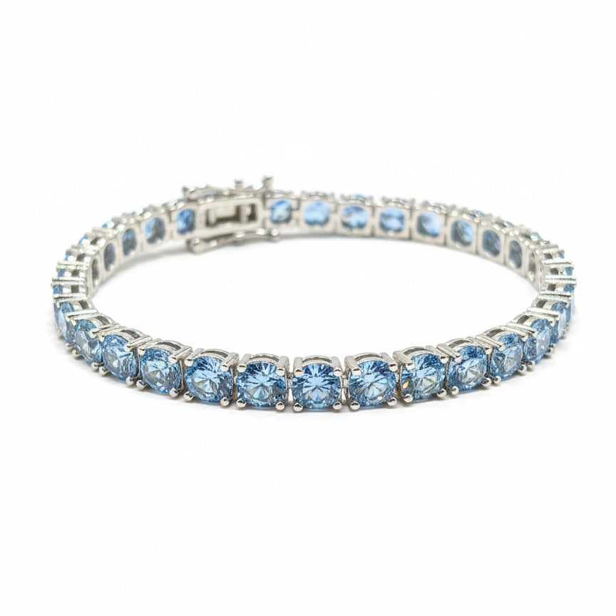 5mm Vibrant Colored Moissanite Tennis Bracelet