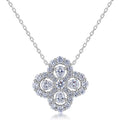 1.65 CTW Lab-Grown Diamond Floral Cluster Pendant Necklace