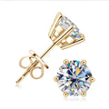 Classic Six-Prong D Color VVS1 Moissanite Stud Earrings