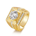 4ct Iced Out D Color VVS1 Moissanite Signet Ring