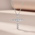 2.2ctw D Color VVS1 Classic Cross Moissanite Necklace