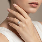 1–10 Carat Round D Color VVS1 Moissanite Ring