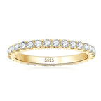 Elegant D Color VVS1 Moissanite Eternity Band Ring