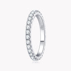 Elegant D Color VVS1 Moissanite Eternity Band Ring