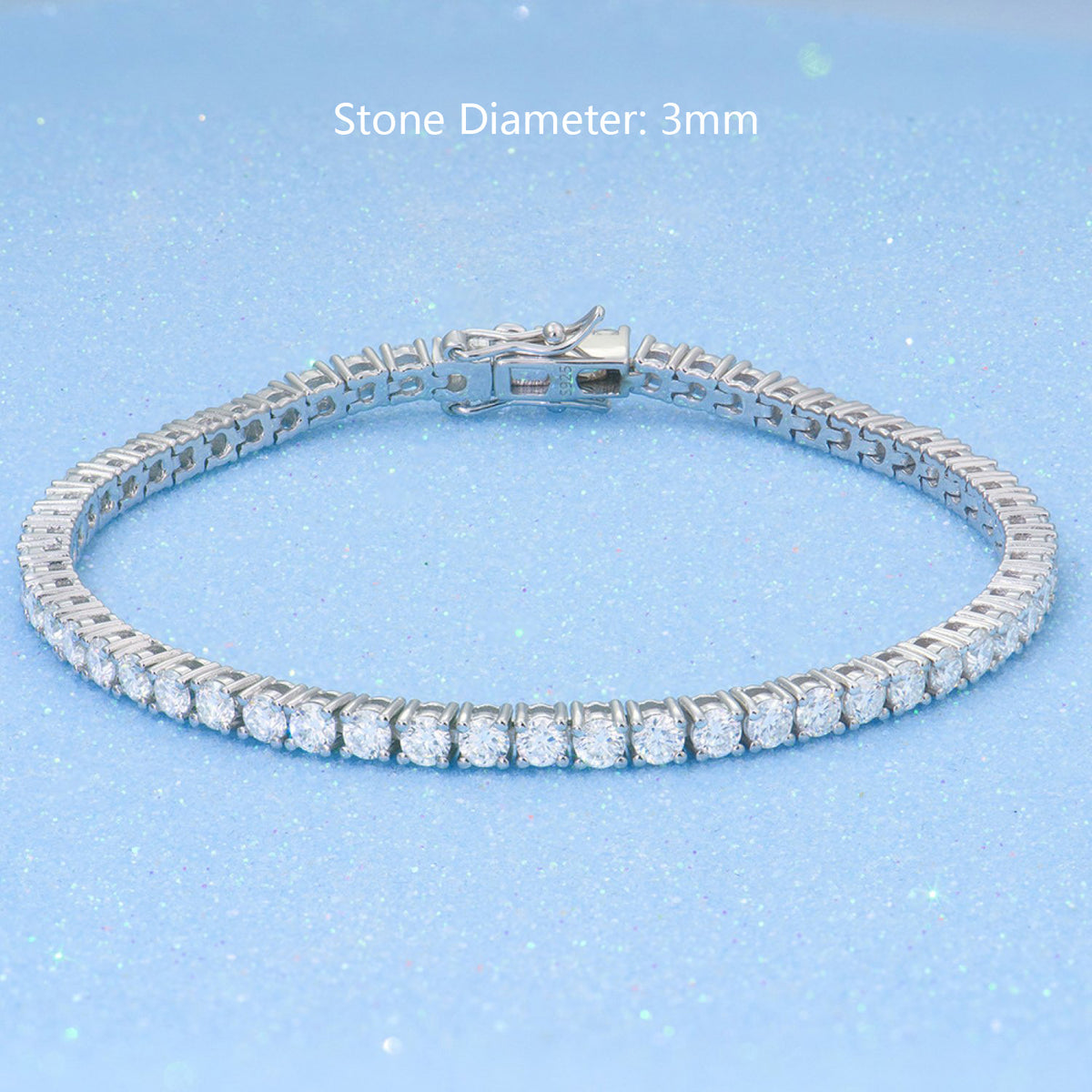 D Color VVS1 Moissanite Classic Tennis Bracelet